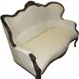 rokokoosohvan verhoilu